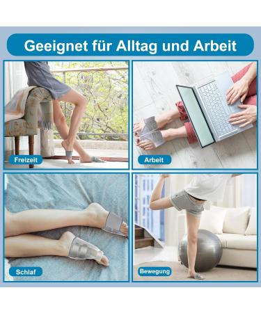 Hallux Valgus Correction Rail - Pain Relief & Toe Alignment Bandage for Men & Women (Left Gray) - Buy Online on GoSupps.com