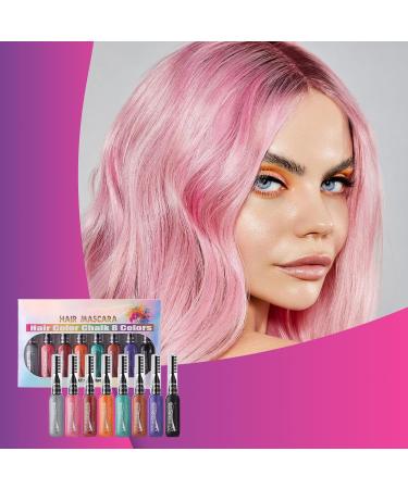  Vibhgtf Temporary hair color with mascara - Temporary chalk comb - Hair chalk comb - Hair chalk comb kit - Buy Online on GoSupps.com
