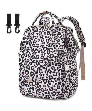 Mimfutu Baby Diaper Backpack Diaper Bag Backpack Diaper Bag Baby Bag Leopard