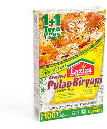 Laziza Delhi Pulao Biryani Spice Mix | Delhi Pulao Biryani Masala | Easy Cook | 100g - Buy Online on GoSupps.com
