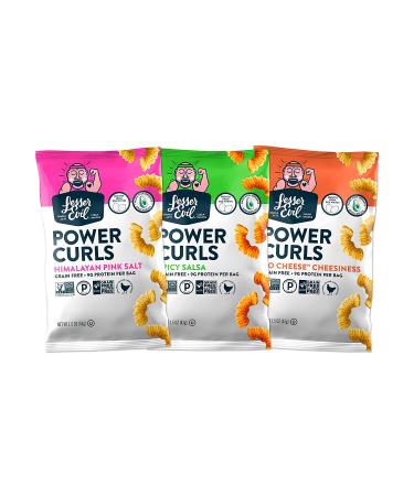 Lesserevil No Cheese Cheesiness Power Curls - High Protein Grain-Free Crunchy Snack, 1.5 oz (Pack of 7) - Buy Online on GoSupps.com