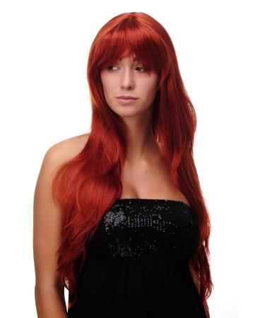WIG ME UP - Wig red dark copper red long parting sexy long-haired straight Wig 70cm 3111-135