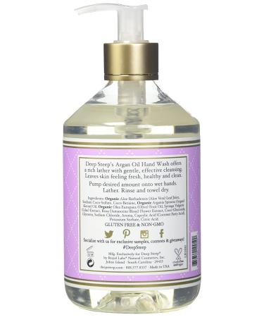 Deep Steep Argan Oil Hand Wash - Lilac Blossom 17.6 fl oz | Nourishing & Hydrating - Buy Online on GoSupps.com