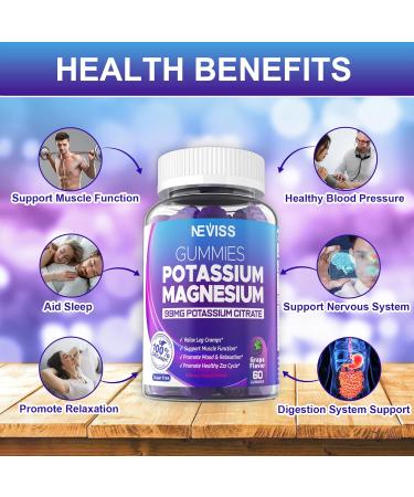 Triple Magnesium & Potassium Gummies with Ashwagandha for Muscle Relaxation, Energy & Heart Health - Buy Online on GoSupps.com