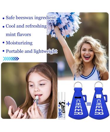 18 Sets Cheerleader Lip Balm & Lipstick Holder Keychains - Blue Red Cheer Favors for Team & Sports Parties - Buy Online on GoSupps.com