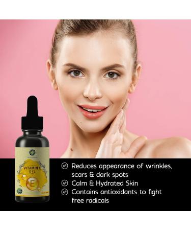AYURVEDASHREE Vitamin E Oil for Skin and Body 30 ML with Almond, Argan & Grape Seed Oil - Treat Dry Skin, Scars, and Smooth Hairs - Buy Online on GoSupps.com