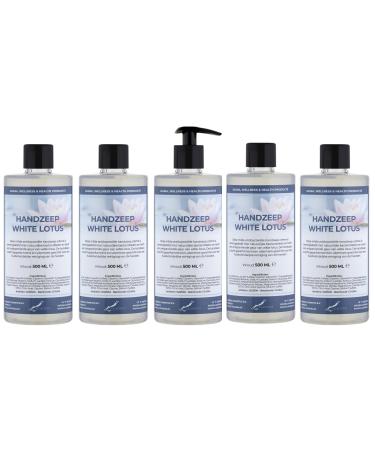 Claudius White Lotus Hand Soap 500ml - With Pump - Pack of 5