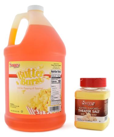 Snappy Butter Burst Flavored Popcorn Kit Buttery Flavored Theater Salt - Buy Online on GoSupps.com