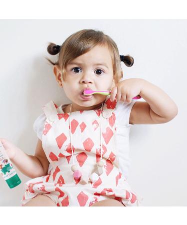 Dr. Talbot's Toddler Training Toothpaste with Citroganix & Toothbrush - Pink/Green - 1.6oz - Buy Online on GoSupps.com