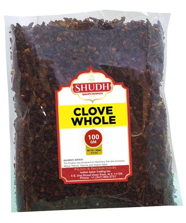 SHUDH Clove Whole (Laung) 3.5 oz (100g) - Hand Selected Indian Cloves for Tea, Pomander Balls, Potpourri - Buy Online on GoSupps.com