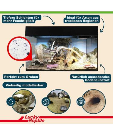 Buy Lucky Reptile DBW-7 Desert Bedding - Snow White 7 Liters for Reptiles | Premium Substrate for Optimal Habitat - Buy Online on GoSupps.com