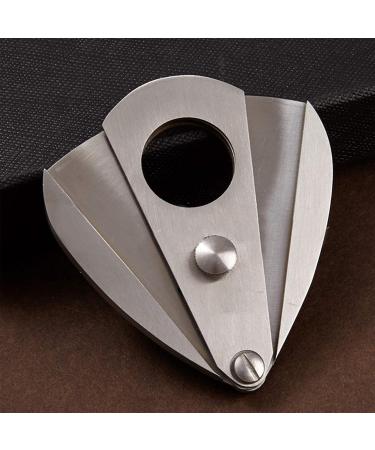 Stainless Steel Cigar Cutter Scissors Sharp Double Blade Guillotine with Automatic Spring Button for Most Size of Cigars - Buy Online on GoSupps.com