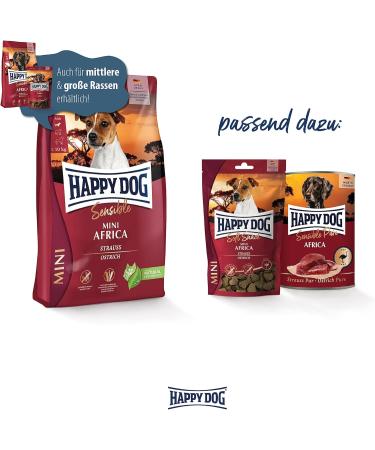Happy Dog Sensible Mini Africa 800g - Premium Pet Food for Small Breeds | International Shipping Available - Buy Online on GoSupps.com