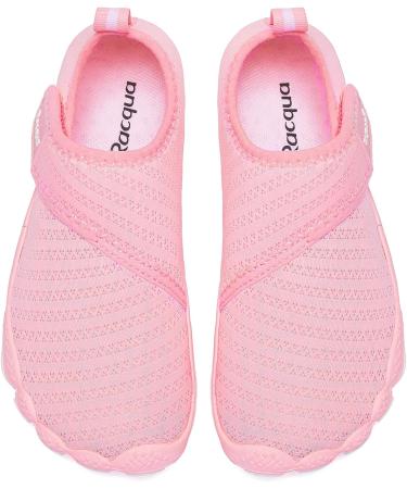Racqua Kids Water Shoes | Quick Dry Barefoot Aqua Shoes for Boys and Girls | Lightweight Swim Beach Shoes | Toddler to Big Kid Sizes | Pink - Wzk163g - Buy Online on GoSupps.com