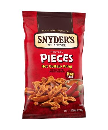 Snyder's Hot Buffalo Wing Pretzel Pieces - 8oz (Pack of 6) | Crunchy Snacks - Buy Online on GoSupps.com