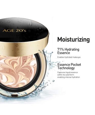 AGE 20's Makeup Set: Signature Foundation Cushion Pact #21 Light Beige + Pink Tone Up Base - Buy Online on GoSupps.com