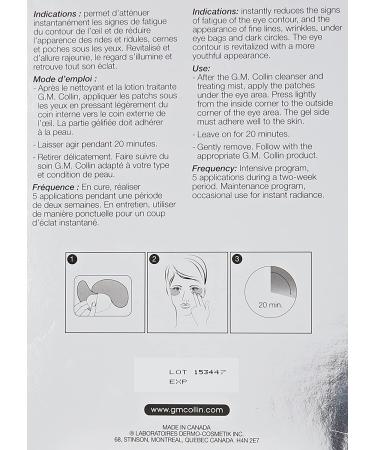 G.M. Collin Instant Radiance Anti-Aging Eye Patch - 5 Count - Buy Online on GoSupps.com