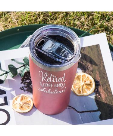 Retirement Gifts for Women - Funny and Fabulous RoseGold Tumbler for Friends, Coworkers, Teachers, Nurses, and Moms - Buy Online on GoSupps.com