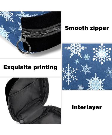 GIAPB Period Bag | Sanitary Napkin Storage & Makeup Pouch - Winter Snowflake Color4174 - Buy Online on GoSupps.com