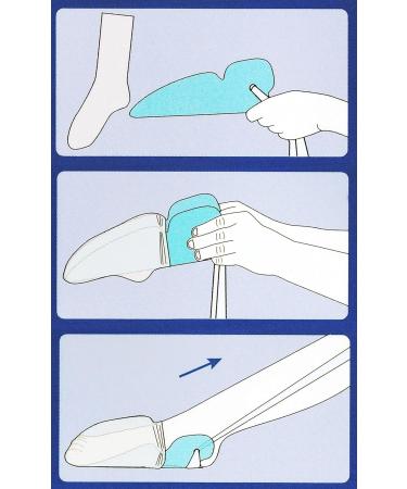 STOCKING PULLER - 42 Plastic White Sock Puller Aid for Easy On/Off | International Shipping Available - Buy Online on GoSupps.com