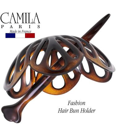 Camila Paris NV149 French Hair Bun Clip | Tortoise Shell Dome Bun Holder | Styling Accessories for Women | No Slip, Durable Design - Buy Online on GoSupps.com