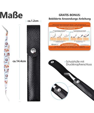 Helperfect Premium 2-in-1 Stainless Steel Tick Pliers for Dogs & Cats - Gentle & Effective Tick Remover with Tweezers & Hooks - Perfect for Pet Owners - Light Blue - Buy Online on GoSupps.com