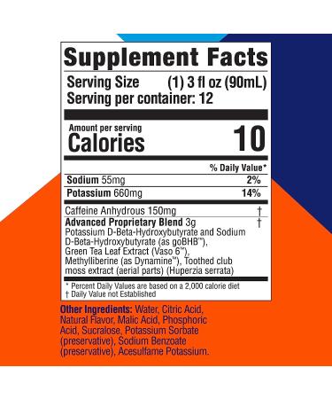 Real Ketones Keto Energy Shots - 12-Pack Exogenous Ketones Preworkout Drink with Natural Caffeine & Nootropic Blend - Strawberry Lemonade - Buy Online on GoSupps.com