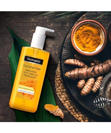 Neutrogena Curcuma Clear 3-in-1 Makeup Remover Gel 200ml - Facial Cleansing & Soothing Formula - Buy Online on GoSupps.com