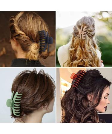 Large Claw Hair Clips 8 Pack - Non-slip Hair Clamps for Thick Hair - Women's Jaw Clips - Buy Online on GoSupps.com