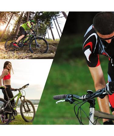 TRELC Antislip Bike Handlebar Grips Protector - Black+Grey | for Mountain, Road, Folding Bikes - Buy Online on GoSupps.com