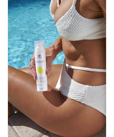 PURU | Pure Mineral Sunscreen SPF50-100% Natural Only 6 Ingredients Certified Organic Water-Resistant Zero White Cast Hypoallergenic UVA/UVB Protection - For Face & Body | 100ml - Buy Online on GoSupps.com