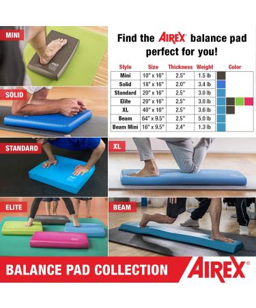Airex Balance Pad Foam Board Stability Cushion Exercise Trainer for Balance  Stretching  Physical Therapy  Mobility  Rehabilitation and Core Strength Training 16 x 20 x 2.5  Blue - Buy Online on GoSupps.com