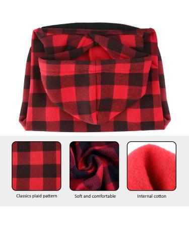 Blaoicni Plaid Dog Hoodie Sweater for Medium Dogs - Warm & Soft Coat for Cat Puppy - XL - Buy Online on GoSupps.com