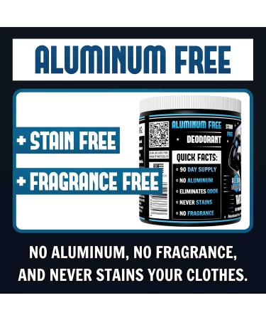 Aluminum Free Unscented Underarm Deodorant Incredibly Effective Stain-Free Maximum Strength for Men and Women Paraben-Free (6 month supply) (Unscented 180 count total) (2 pack) - Buy Online on GoSupps.com
