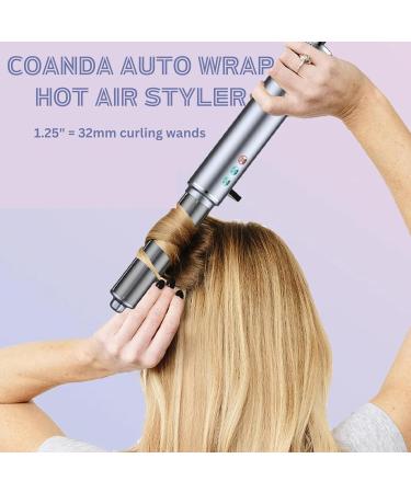 5-in-1 Ionic Coanda Blow Dryer & Hot Air Styler - High Speed 120 000 RPM Multistyler Hair Tools - Curling Wand Straightener & Volumizing Brush in Silver - Buy Online on GoSupps.com