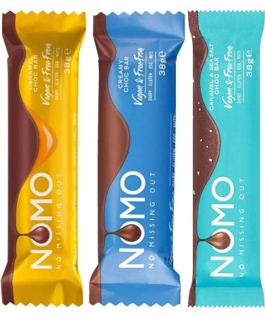 Nomo Vegan Friendly Chocolate Bundle 3 Bars Gluten Dairy Free - Buy Online on GoSupps.com