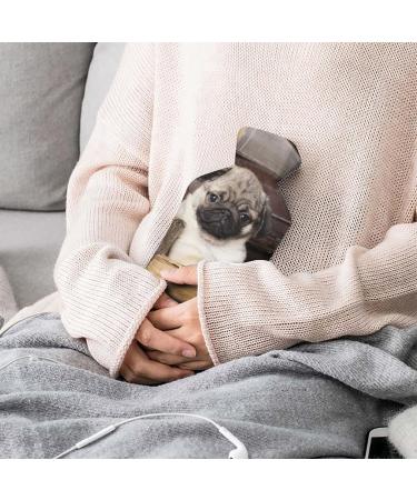 Shop Pug Hot Water Bottle with Plush Cover - Perfect Hand Warmer for Adults & Kids | 26.5x15.3cm - International Shipping Available - Buy Online on GoSupps.com