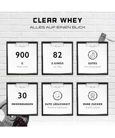 Clear Whey Isolate Protein Shake - Fruity Green Apple Flavor | High-Quality 900g Protein Isolate for Refreshing Nutrition - Buy Online on GoSupps.com