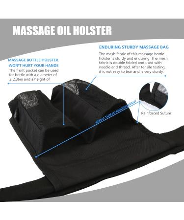 Buy Double Bag Massage Cream Lotion Holder Waist Belt - Black | Ideal for Massage Oils - International Shipping Available - Buy Online on GoSupps.com