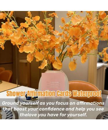 Self Care Shower Affirmation Cards Set - Waterproof Positive Manifest for Women | Daily Motivational Quotes for Stress Relief and Empowerment - Easy Stick & Remove | Meditation Aid for Girl Bosses - Buy Online on GoSupps.com