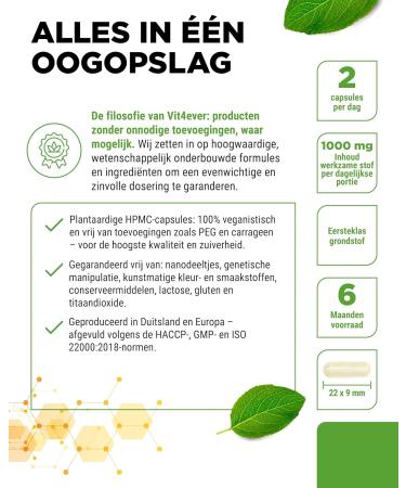 VitamineVersand 24 LProline 365 capsules Highly dosed with 1000mg per daily portion Pure amino acid obtained through fermentation No additives vegan - Buy Online on GoSupps.com