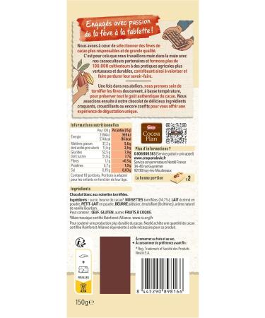 Nestl Les Recettes de L'Atelier - White Chocolate Hazelnut Bar - 150g - Buy Online on GoSupps.com