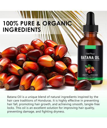 Batana Hair Oil 60 ml Hair Thickness Repairs Damaged Hair Strengthens and Nourishes Damaged Hair Organic Natural Batana Oil - Buy Online on GoSupps.com