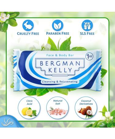 Bergman Kelly Hotel Soap Bars White Tea 1 oz 100 PK - Luxury Bulk Amenities for Airbnb, Motel & Guest Bath - Buy Online on GoSupps.com