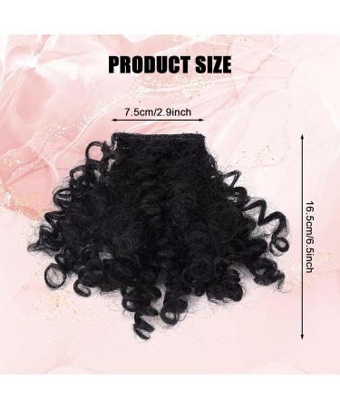 NICENEEDED Short Afro Kinky Curly Bangs Clip Jerry Curly Clip In Bangs Front Fringe Hair Pieces Bangs for Black Women and Girls Clip in On Hair Extensions - Buy Online on GoSupps.com