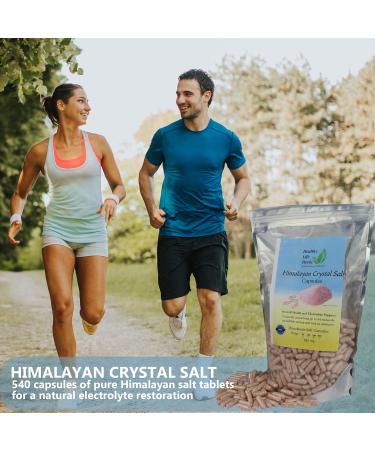 Buy Pink Himalayan Salt Capsules - 540 Caps (850 mg) | Keto Diet Electrolyte Support - International Shipping Available - Buy Online on GoSupps.com