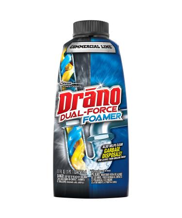 Drano Dual-Force Foamer Clog Remover, Commercial Line, 17 oz