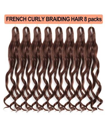 Dt Cheryl French Curls Braiding Hair - 8 Pack Pre-Stretched 24 Loose Wave Curly Extensions | 33# Synthetic Hair for International Shipping - Buy Online on GoSupps.com