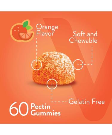 Vitamin C Gummies with Zinc & Echinacea - Immune Support Booster for Adults, Teens & Kids - Vegan, Plant Based - 60 Count Orange Flavor Gummy - Buy Online on GoSupps.com