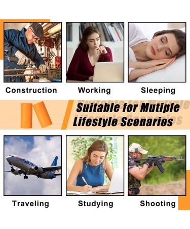 800 Pair Foam Ear Plugs - Bulk Noise Cancelling 32dB Disposable Hearing Protection for Sleep Snoring Concerts & Shooting - Buy Online on GoSupps.com